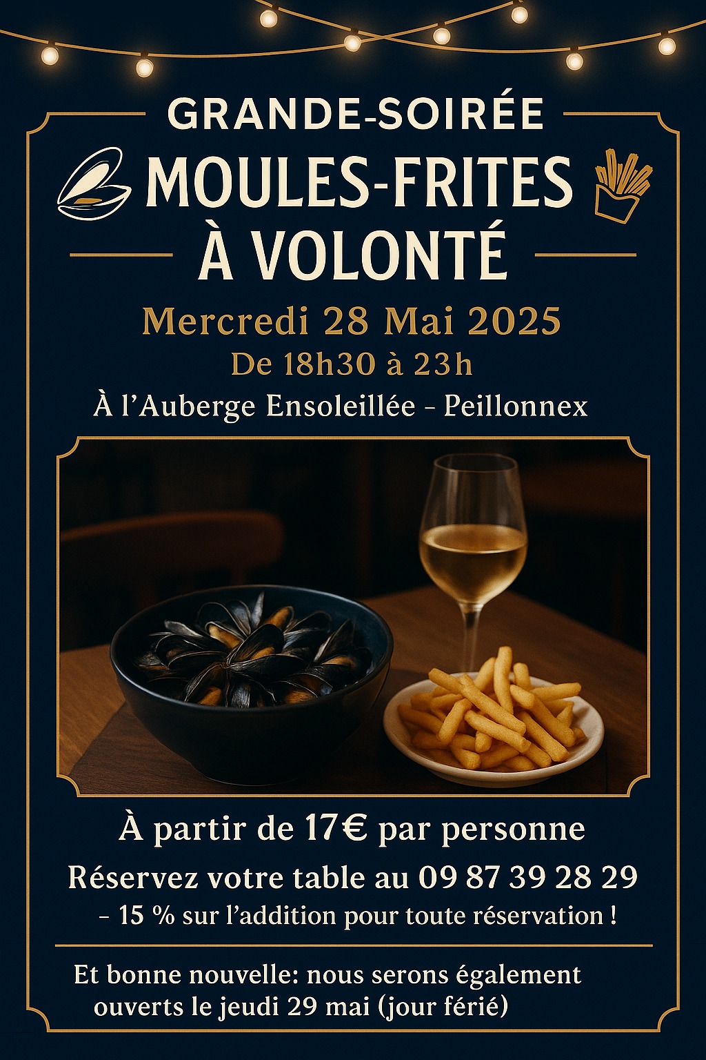 Soirée Moules-Frites